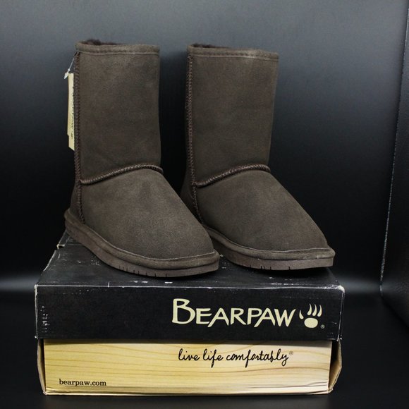 BEAR PAW 608W CHOCOLATE CHOCOLATE EMMA SHORT 8`in Women Size 7 - Picture 3 of 8